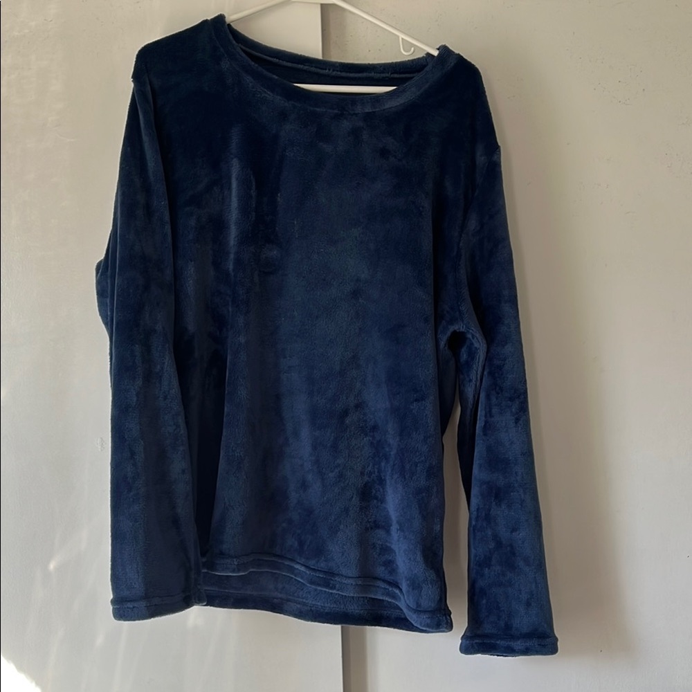 🌷L Blue fuzzy lounge set🌷